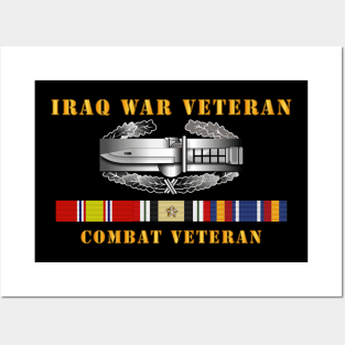 Iraq War Veteran - Combat Action Badge w CAB IRAQ  SVC Posters and Art
